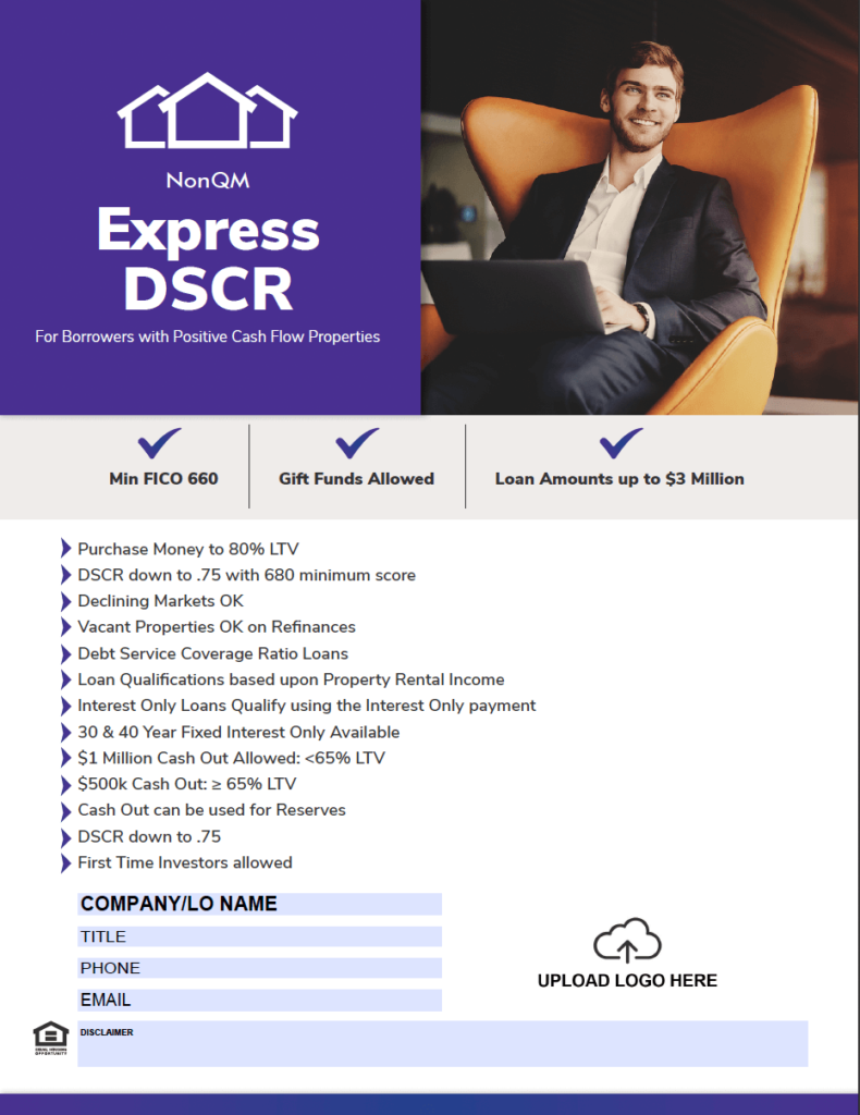 dscr loan flyer