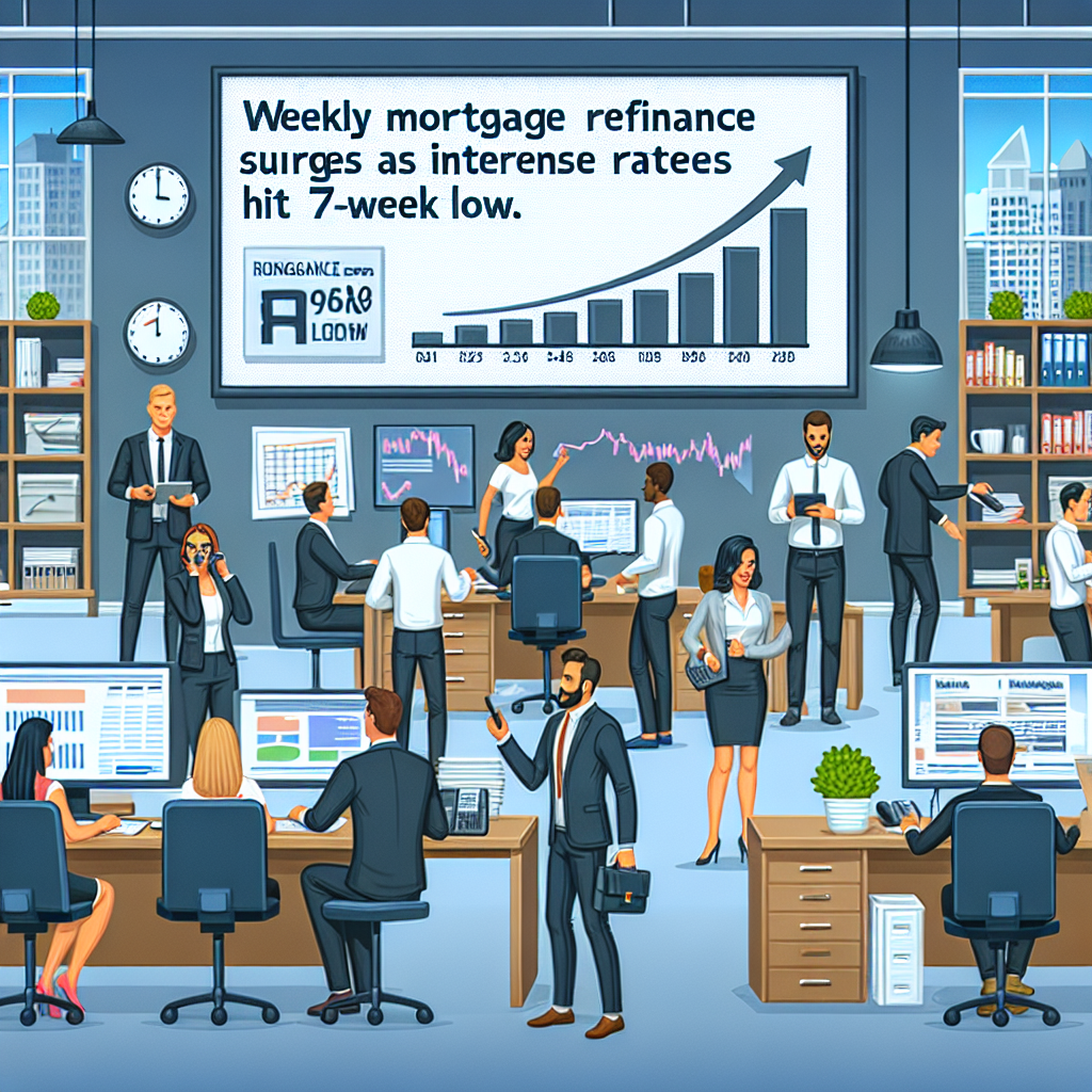 Weekly Mortgage Refinance Demand Surges as Interest Rates Hit 7-Week Low