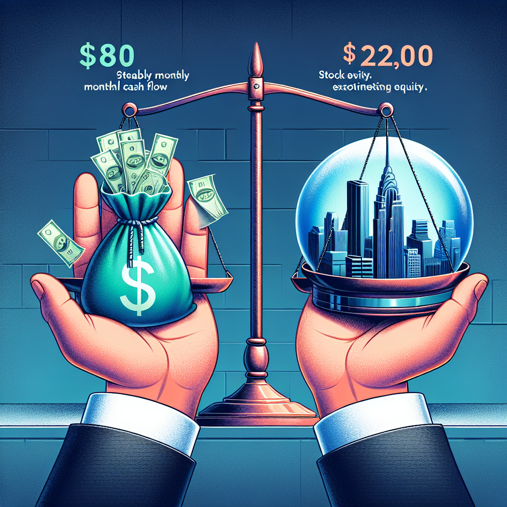 Evaluating the Trade-Off: $800 Monthly Cash Flow vs. $200K+ Equity