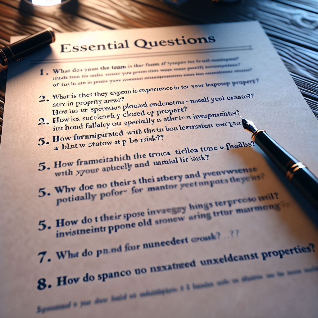 Essential Questions to Evaluate Your Real Estate Investment Team