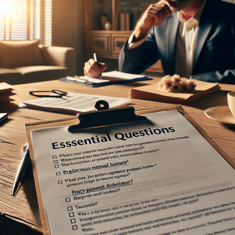 Essential Questions to Ask When Checking Tenant References