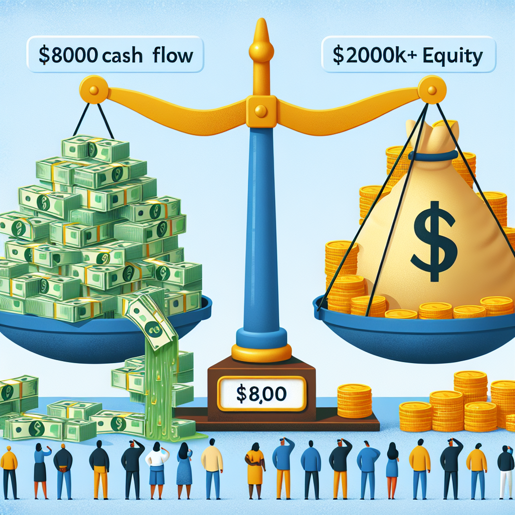 Evaluating the Trade-Off: $800 Monthly Cash Flow vs. $200K+ Equity