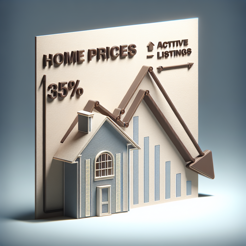 Home Prices Ease as Active Listings Surge by 35%