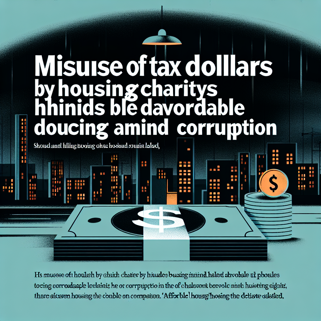 Housing Nonprofits Misuse Tax Dollars, Stalling Affordable Development in Corruption Scandal